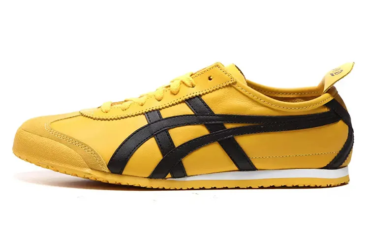 Onitsuka Tiger Mexico 66 Retro Sports Slip Resistant Low top Casual Shoes Unisex Yellow