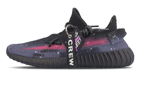 Adidas Originals Yeezy Boost 350 V2 Purple Night Coconut Shadow Slip Resistant Low top Casual Shoes Unisex Purple Pink