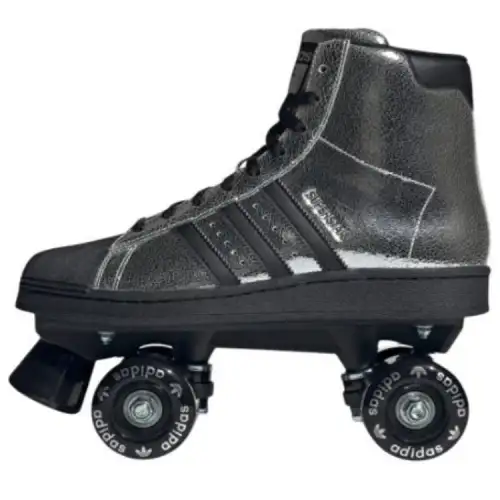 Adidas Originals Superstar 82 Comfortable High top Casual Shoes Women's Silver Black