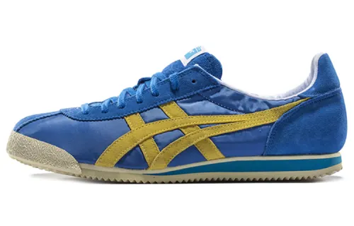 Onitsuka Tiger Corsair Comfortable Slip Resistant Low top Casual Shoes Unisex Blue Yellow