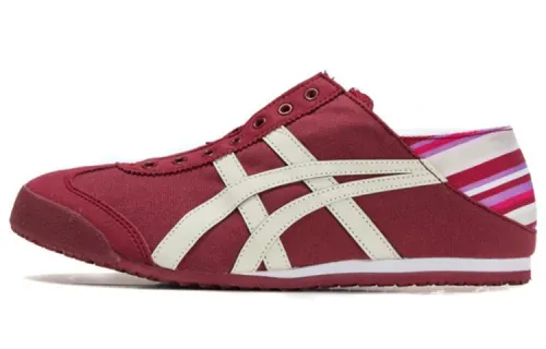 Onitsuka Tiger MEXICO 66 PARATY Comfortable Slip Resistant Low top Casual Shoes Unisex Dark Red