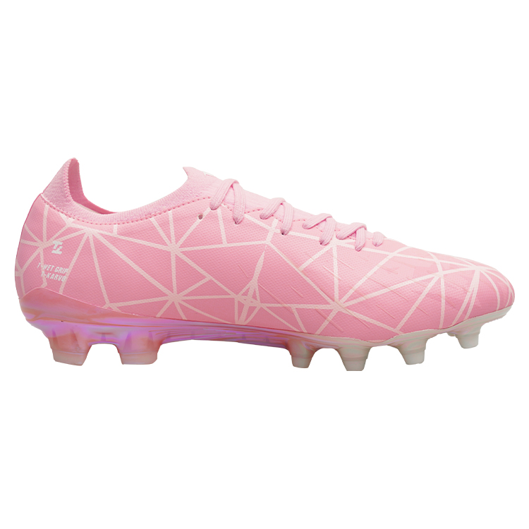 TLSS. FG Firm Ground Natural Grass Cushioning Anti Twist Cushioning Anti Twist Soccer Shoes Men’s Pink