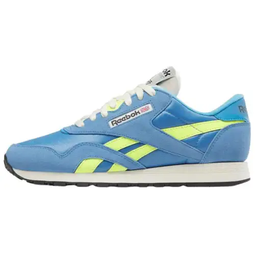 Reebok Classic Nylon 'Essential Blue Solar Acid Yellow'