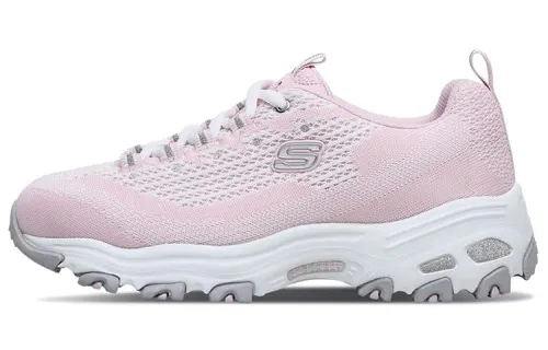 Skechers D'LITES Skech Knit Low top Casual Shoes Women's Pink