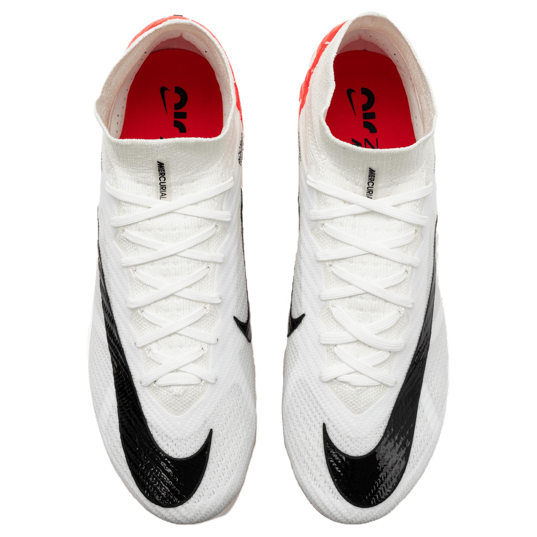 Nike Mercurial Superfly 9 SG Soft Ground Soft Ground Cushioning, Wear Resistant Soccer Shoes Men’s White Red