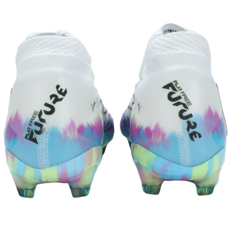 PUMA FUTURE 8 FG Firm Ground Fabric Slip Resistant Abrasion Resistant Soccer Shoes Unisex White