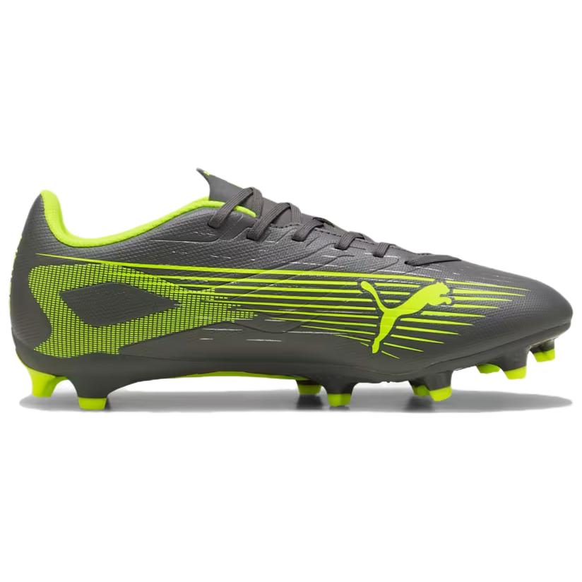 PUMA Ultra 5 Play Artificial Turf Abrasion Resistant Soccer Shoes Unisex Gray Green