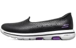 Skechers Go Walk 5 Breathable And Lightweight Low top Casual Shoes Women's Black Purple