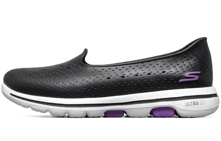 Skechers Go Walk 5 Breathable And Lightweight Low top Casual Shoes Women's Black Purple