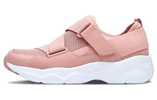 Skechers D'LITES AIRY Mesh, Artificial Leather Low top Casual Shoes Women's Coral