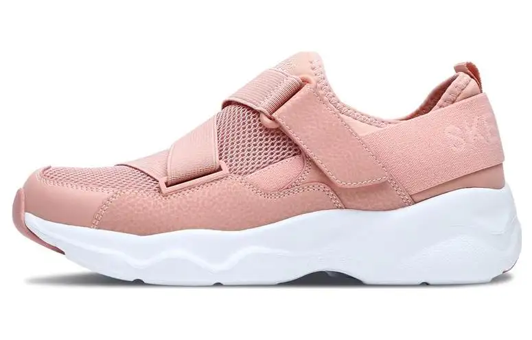 Skechers D'LITES AIRY Mesh, Artificial Leather Low top Casual Shoes Women's Coral