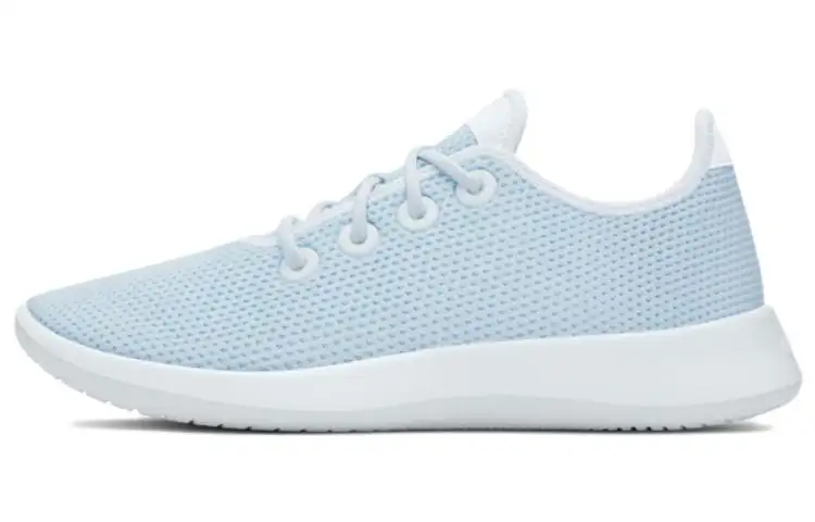 Allbirds Tree Runner Breathable And Lightweight Low top Sports Casual Shoes Women's Frost Blue