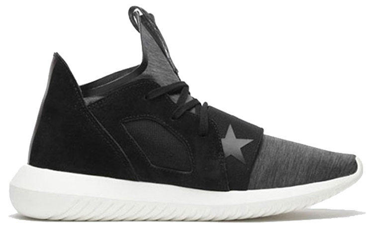 Женские кеды adidas originals Tubular Defiant (черно-серые) — фото 2