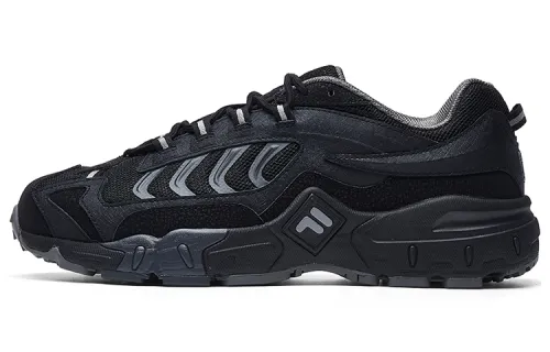 FILA Fila Predator 1 Fabric Synthetic Leather TPU Sports Retro Low-top Life Casual Shoes Men's Black