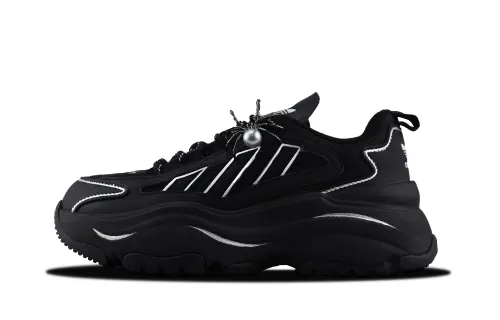 Adidas Originals OZGAIA Slip Resistant Abrasion Resistant Low top Casual Shoes Women's Black