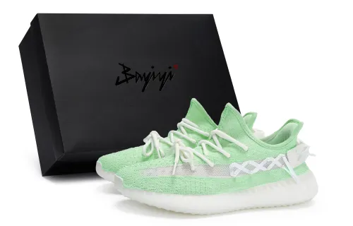 Adidas Originals Yeezy Boost 350 V2 811 Manufacturing, Moonlight Green, Special Shoe Box