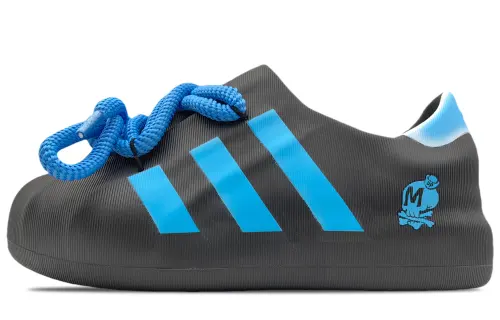 Adidas Originals AdiFOM Superstar Slip Resistant, Breathable, Lightweight Low top Casual Shoes Unisex Black Blue