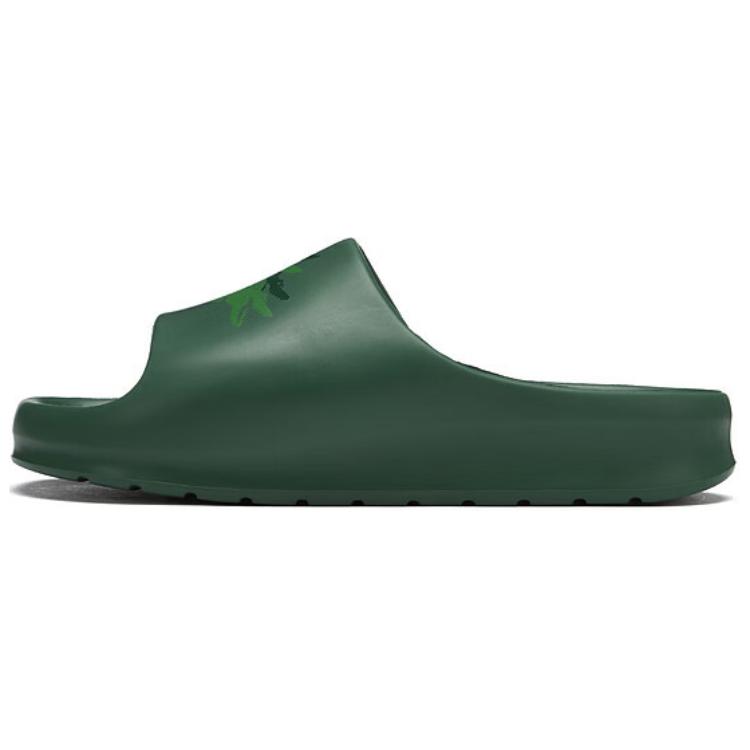 LACOSTE French crocodile fashionable slip-ons for men, green