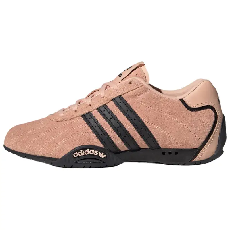 Adidas Originals ADIRACER Textile, Synthetic Leather Low top Casual Shoes Women's Pink Black