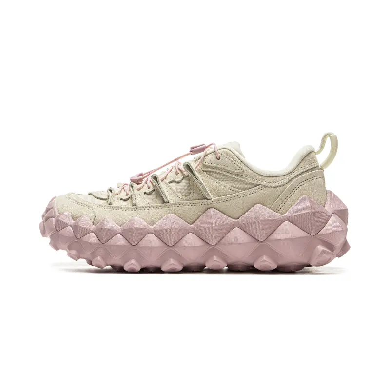 Li Ning Cushioning Rebound Low top Casual Shoes Unisex Gray Pink