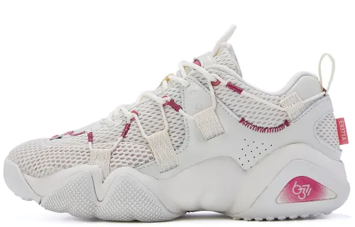 PEAK Taichi 6371 Basketball Culture Collection, Sound Wave Sports Casual Shoes Women's Ecru