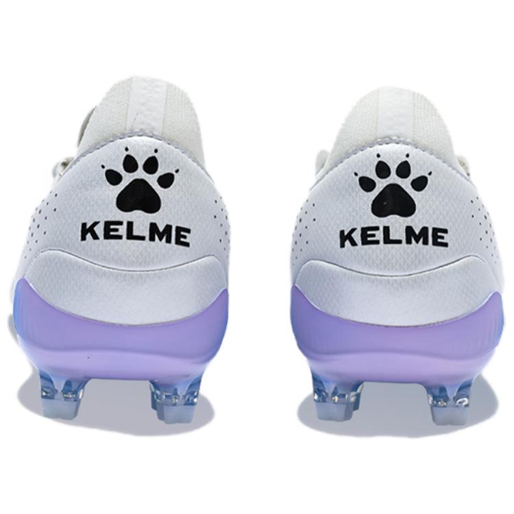 KELME Anti Slip Wear Resistant Soccer Shoes Unisex White Blue