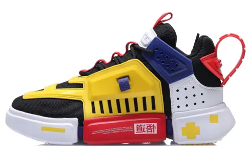 Li Ning Enlightenment Textile, Synthetic Leather Cushioning Slip Resistant Abrasion Resistant Low top Casual Shoes