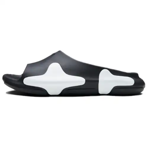 EQLZ EQUALIZER Oasis Quiet Slide Slippers Unisex Black White