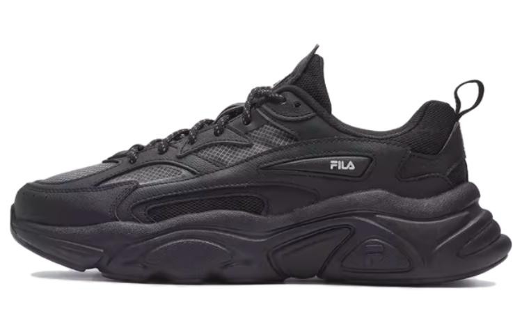 FILA Fila MARS 1S Mars shoes 1S, fashionable, versatile, trendy, personalized, simple and comfortable, shock-absorbing and wear-resistant, low-cut lifestyle shoes, men's black