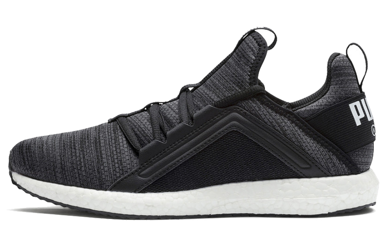 PUMA Mega Energy Heather Knit Low top Running Shoes Black/White Women's