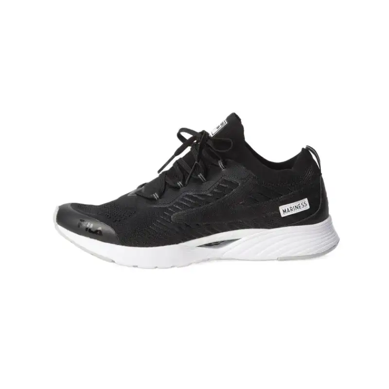 MARINESSコラボ x FILA RGB Fle Comfortable Cushioning Abrasion Resistant Lightweight Low top Casual Shoes Unisex Black
