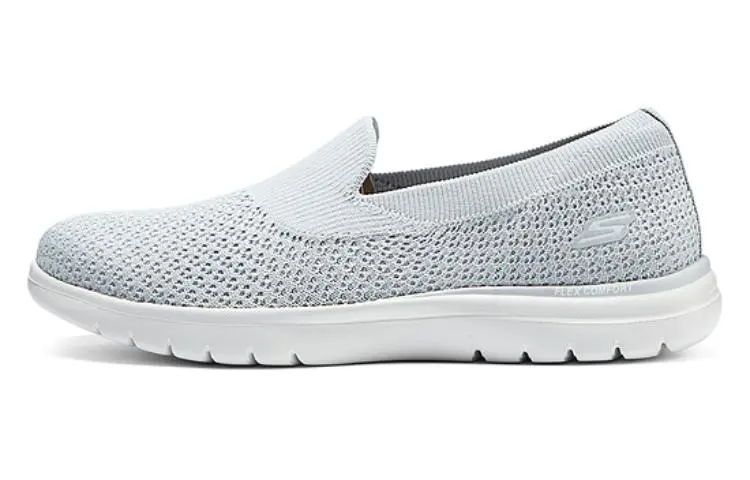 Skechers On The GO Fle Mesh, Textile Slip on Low top Casual Shoes Women's Light Gray