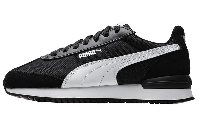PUMA Turin 3 Fabric Cushioning Abrasion Resistant Breathable Low top Casual Shoes Unisex Black