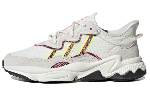 Adidas Ozweego Off White Solar Yellow Lucid Pink Women's