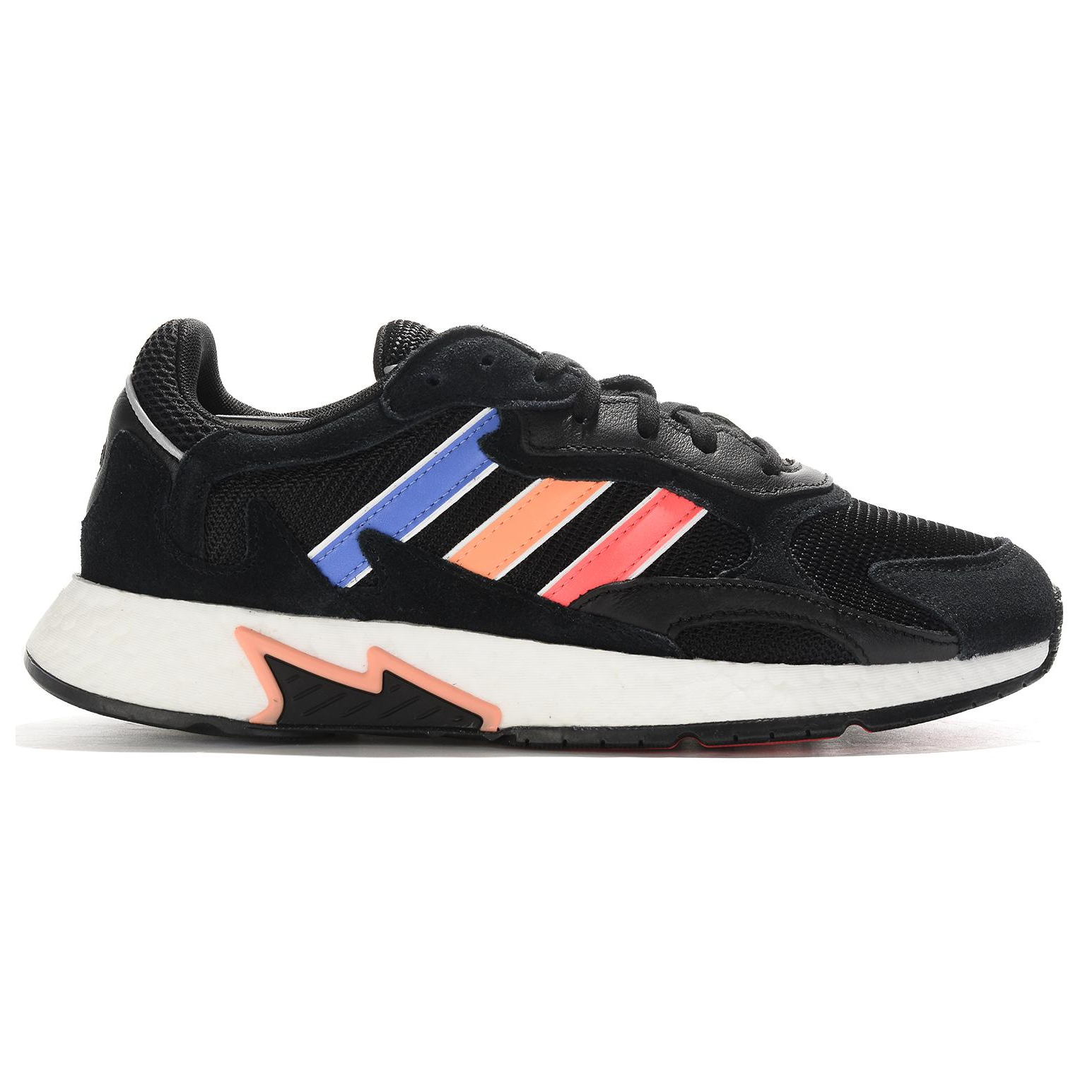 Кроссовки adidas originals TRESC Run BR (черно-оранжевые) — Чёрный / синий / оранжевый / красный — фото 2