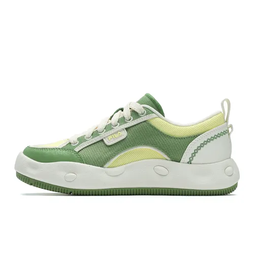 FILA COOKIES Cookie Shoes Low top Casual Shoes Women's Green Yellow