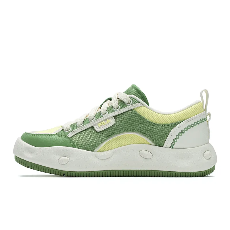 FILA COOKIES Cookie Shoes Low top Casual Shoes Women's Green Yellow