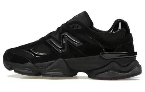 9060 New Balance 'Triple Black Suede Patent'