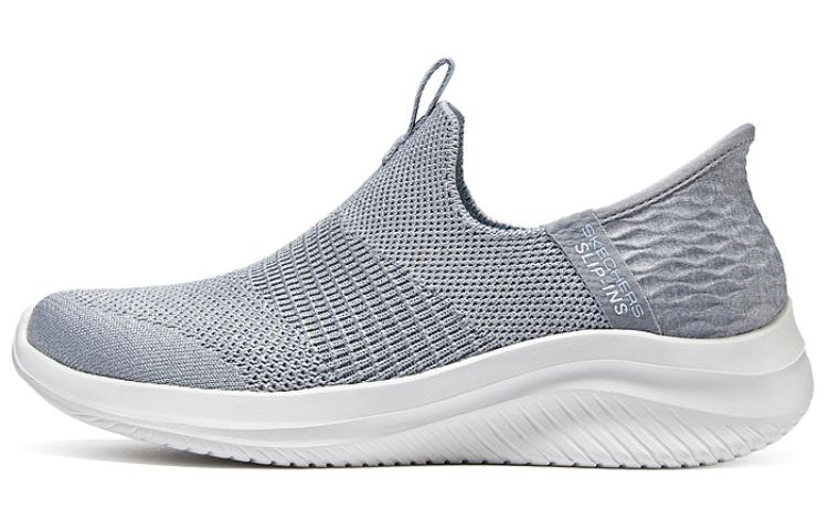 Skechers Ultra Flex 3.0 Fabric Breathable And Lightweight Low top Casual Shoes Women’s Light Gray