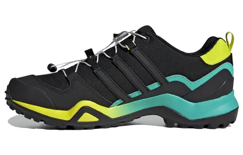 Adidas Terrex Swift R2 Gt Breathable Low top Outdoor Shoes Men's Black Green Yellow