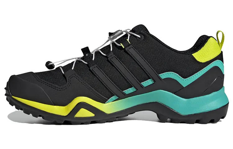 Adidas Terrex Swift R2 Gt Breathable Low top Outdoor Shoes Men's Black Green Yellow