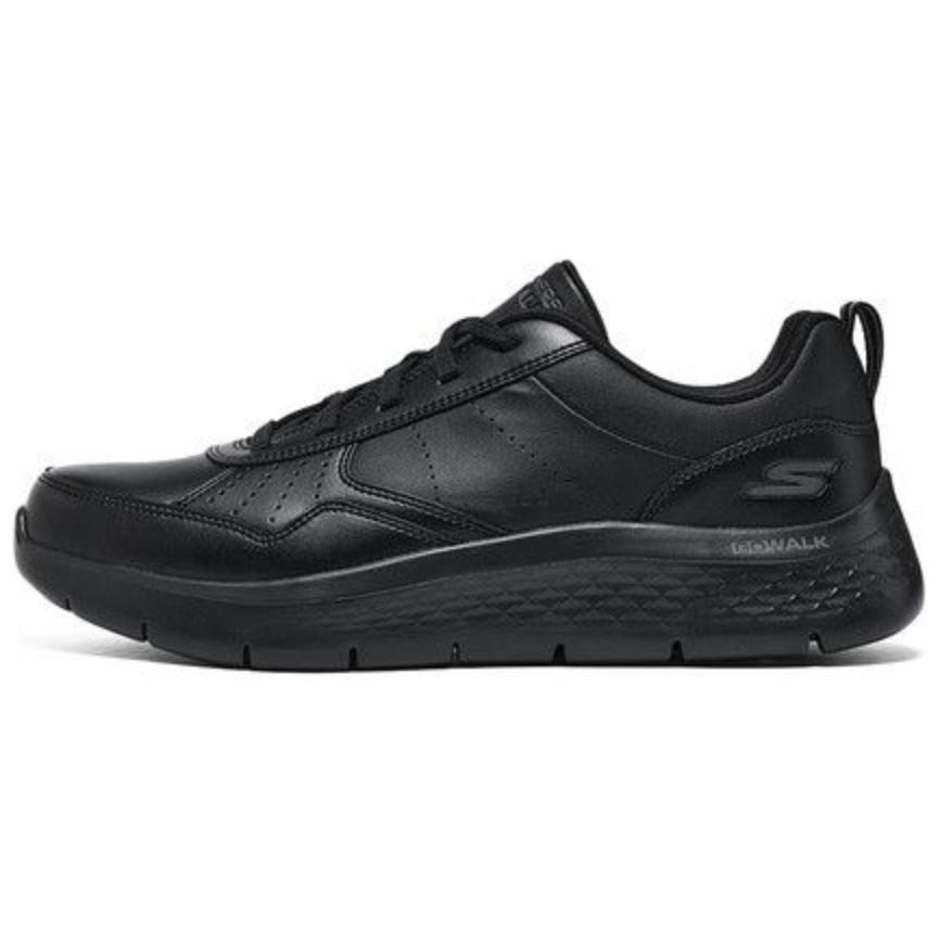 Skechers Go Walk Flex Cow Leather Low top Casual Shoes Men’s Black