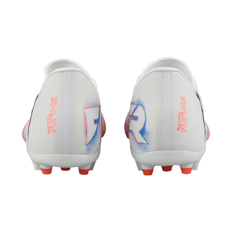 PUMA FUTURE 8 MG Multi Ground Abrasion Resistant Soccer Shoes Unisex White Red