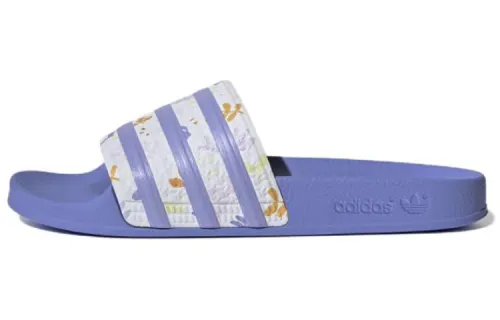 Adidas Originals ADILETTE Slide Slippers Women's White/Purple