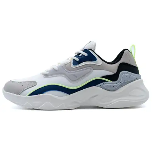Anta Slip Resistant Abrasion Resistant Slip Resistant Abrasion Resistant Low top Casual Shoes Men's White Gray Blue