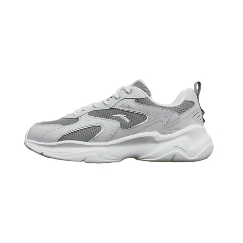 Anta Slip Resistant Abrasion Resistant Low top Casual Shoes Men's Gray