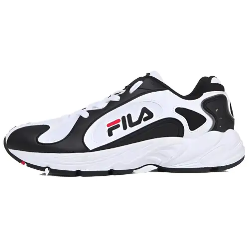 FILA Elixir 98 Low top Casual Shoes Unisex Black White Korean Style