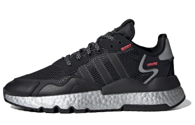 Adidas Wmns Nite Jogger 'Black Silver Metallic' Women's
