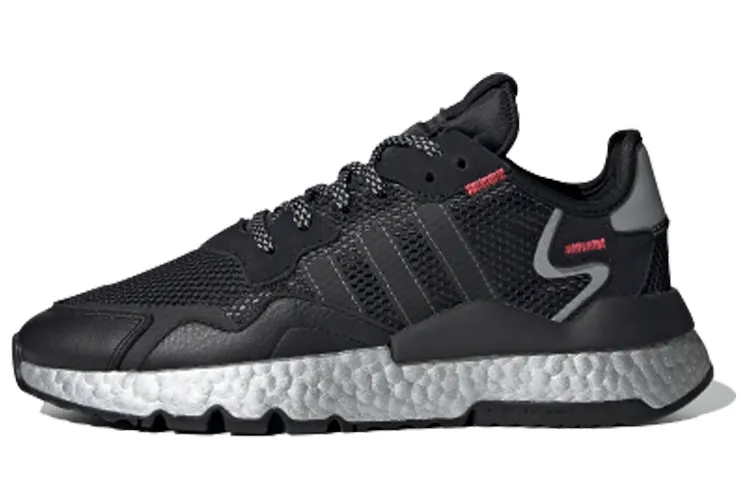 Adidas Wmns Nite Jogger 'Black Silver Metallic' Women's