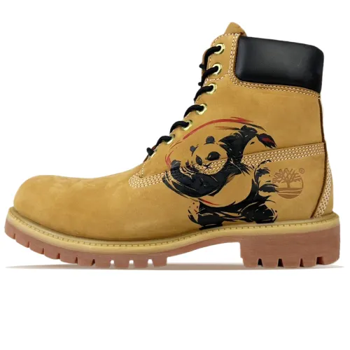 Timberland Short Combat Boots Men's Brown